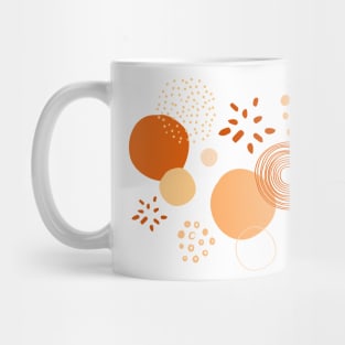 Orange Circle Variety Pattern Mug